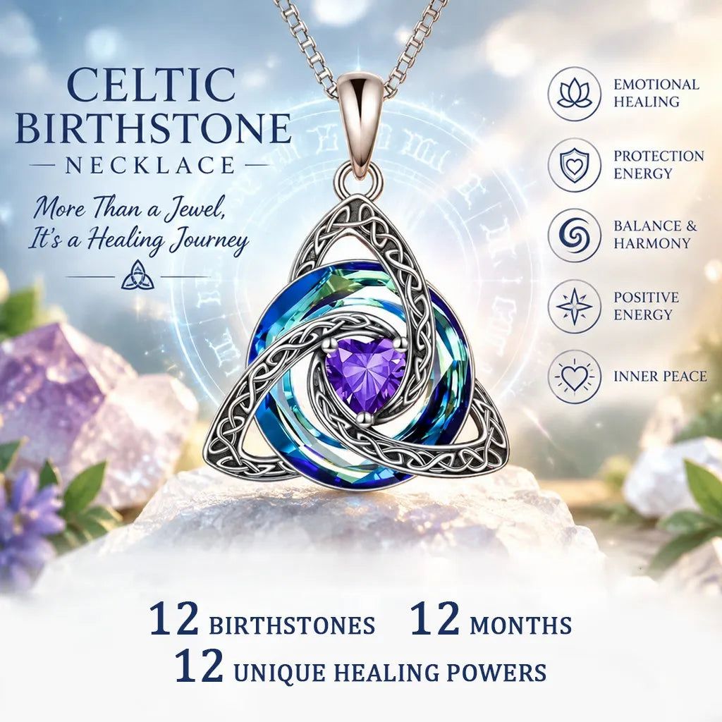 🎁Birthstone Celtic Knot Necklace for Women