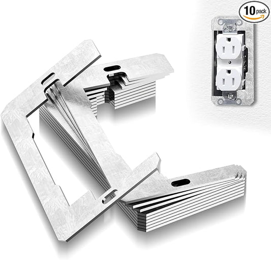 🔥Last Day 50% OFF-Wall Plate Spacers (Metal) – For Wall Outlet Repair and Securing Loose Outlets