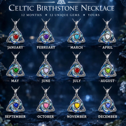 🎁Birthstone Celtic Knot Necklace for Women