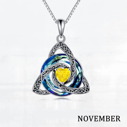 🎁Birthstone Celtic Knot Necklace for Women