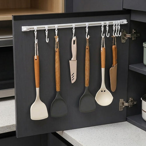 Sliding Cabinet Door Rail Hook Rack