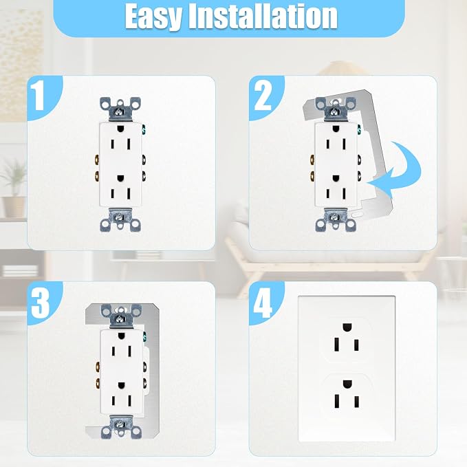 🔥Last Day 50% OFF-Wall Plate Spacers (Metal) – For Wall Outlet Repair and Securing Loose Outlets