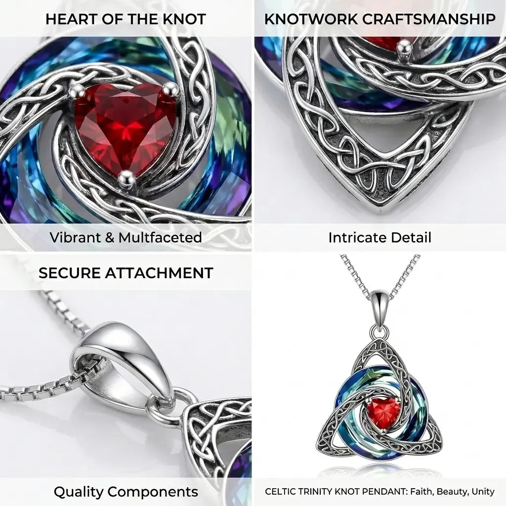 🎁Birthstone Celtic Knot Necklace for Women