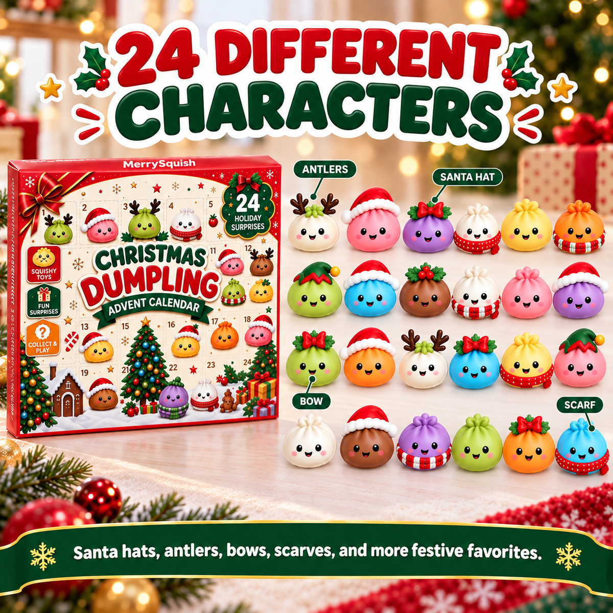 🎁Early Bird Sale🎄2026 Original Dumpling Advent Calendar (24 PCS)🎅