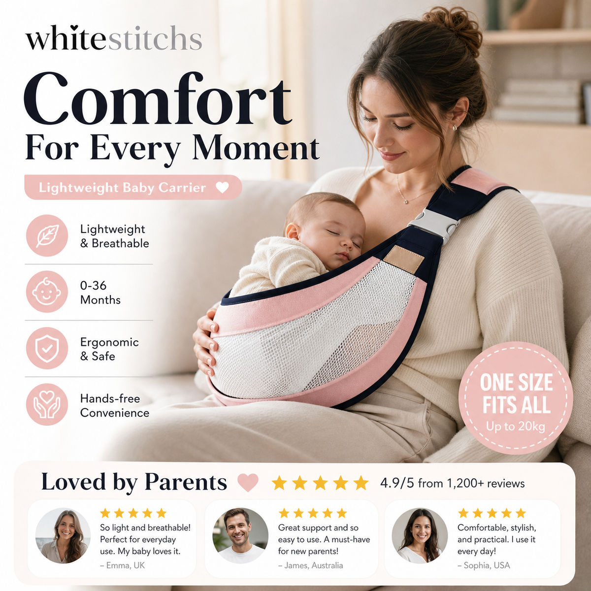 4-in-1 Breathable Baby Carrier
